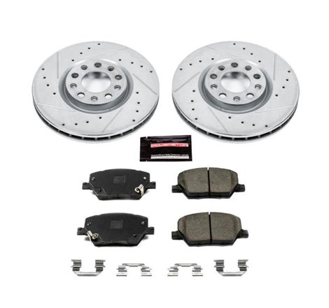 Power Stop 16-18 Fiat 500X Front Z23 Evolution Sport Brake Kit