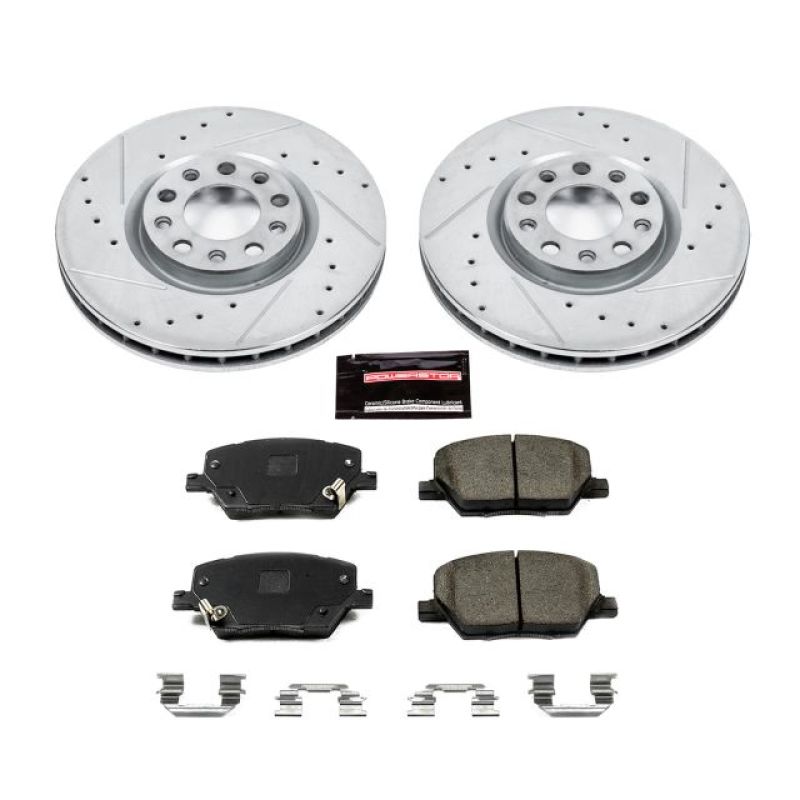 Power Stop 16-18 Fiat 500X Front Z23 Evolution Sport Brake Kit