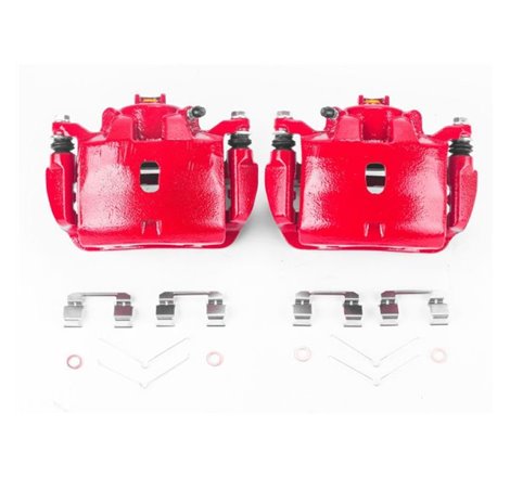 Power Stop 13-15 Acura ILX Front Red Calipers w/Brackets - Pair