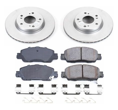 Power Stop 16-17 Honda Accord Front Z17 Evolution Geomet Coated Brake Kit