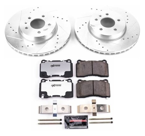 Power Stop 13-18 Cadillac ATS Front Z26 Street Warrior Brake Kit