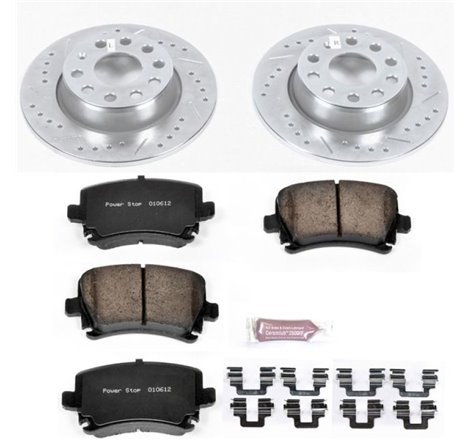 Power Stop 2013 Audi A3 Quattro Rear Z23 Evolution Sport Brake Kit