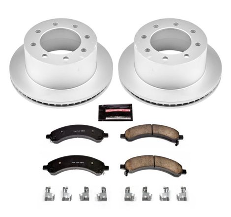 Power Stop 03-08 Chevrolet Express 3500 Rear Z17 Evolution Geomet Coated Brake Kit