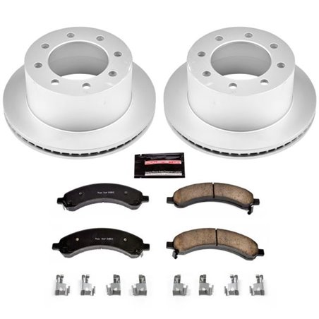 Power Stop 03-08 Chevrolet Express 3500 Rear Z17 Evolution Geomet Coated Brake Kit