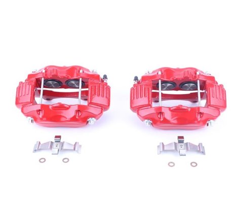 Power Stop 05-10 Chrysler 300 Front Red Calipers w/o Brackets - Pair