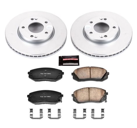 Power Stop 07-10 Kia Rondo Front Z17 Evolution Geomet Coated Brake Kit