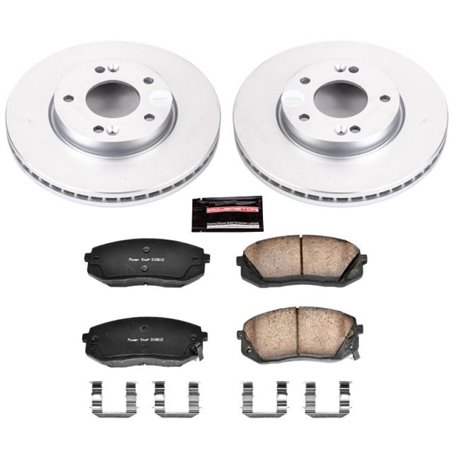 Power Stop 07-10 Kia Rondo Front Z17 Evolution Geomet Coated Brake Kit