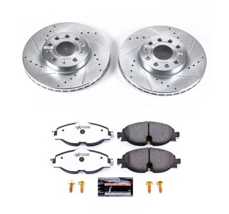 Power Stop 15-18 Audi A3 Front Z26 Street Warrior Brake Kit