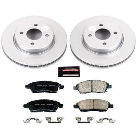 Power Stop 12-18 Nissan Versa Front Z17 Evolution Geomet Coated Brake Kit