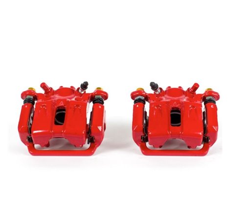 Power Stop 09-14 Acura TL Rear Red Calipers w/Brackets - Pair