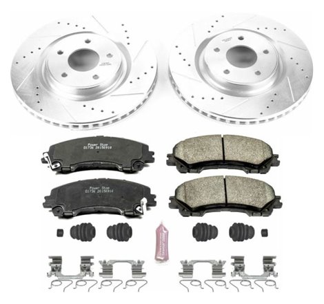 Power Stop 14-19 Nissan Rogue Front Z23 Evolution Sport Brake Kit