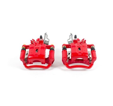 Power Stop 2001 Infiniti I30 Rear Red Calipers w/Brackets - Pair