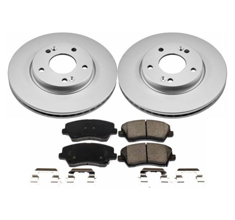 Power Stop 16-17 Hyundai Veloster Front Z17 Evolution Geomet Coated Brake Kit