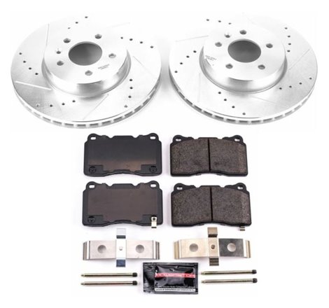 Power Stop 13-18 Cadillac ATS Front Z23 Evolution Sport Brake Kit