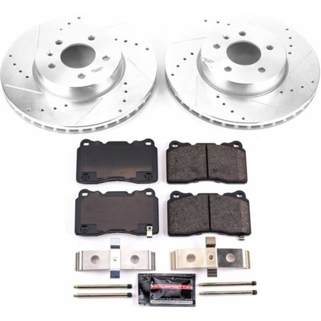 Power Stop 13-18 Cadillac ATS Front Z23 Evolution Sport Brake Kit