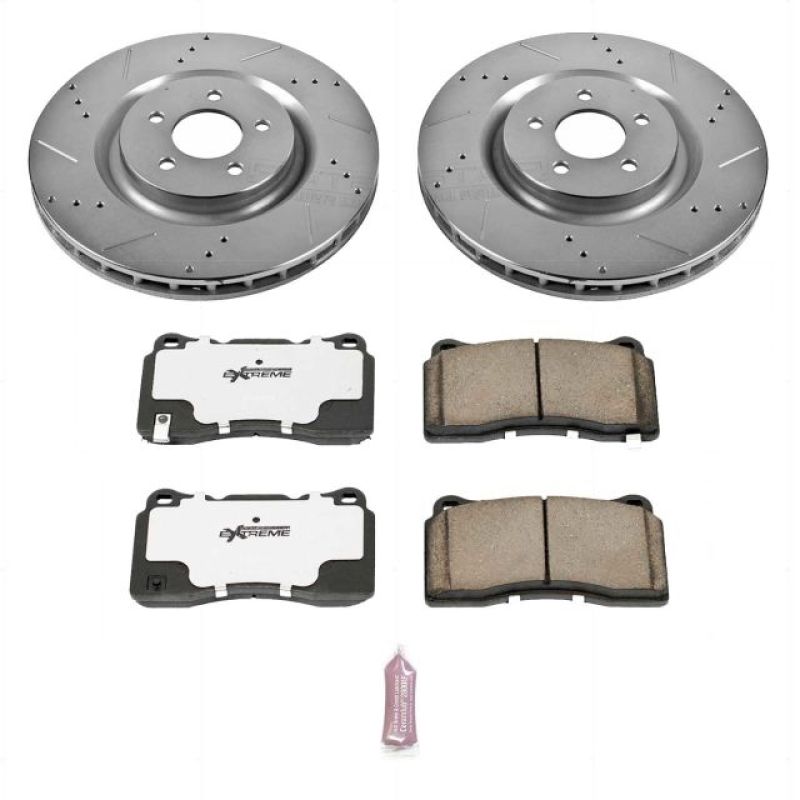 Power Stop 07-14 Ford Mustang Front Z26 Street Warrior Brake Kit