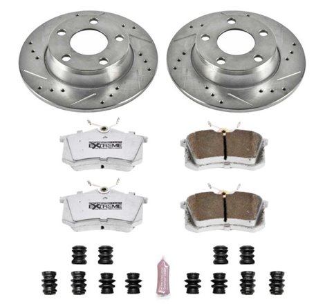 Power Stop 01-05 Audi Allroad Quattro Rear Z26 Street Warrior Brake Kit