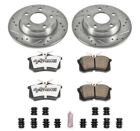 Power Stop 98-04 Audi A6 Quattro Rear Z26 Street Warrior Brake Kit