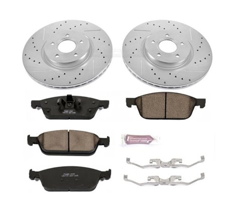 Power Stop 13-19 Ford Escape Front Z23 Evolution Sport Brake Kit