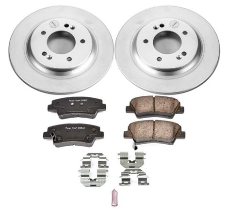 Power Stop 18-19 Hyundai Elantra GT Rear Z17 Evolution Geomet Coated Brake Kit