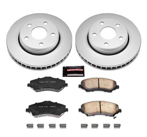 Power Stop 07-17 Jeep Wrangler Front Z17 Evolution Geomet Coated Brake Kit