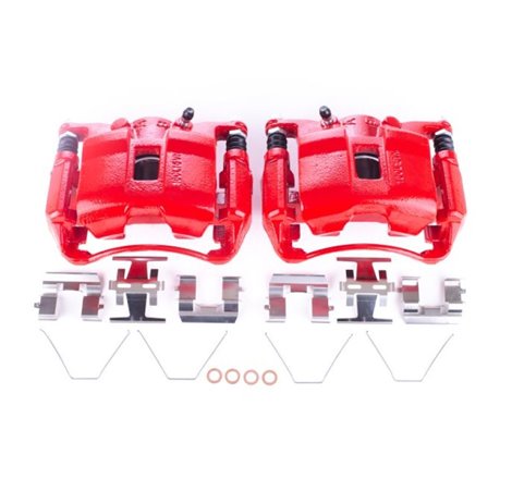 Power Stop 06-11 Acura CSX Front Red Calipers w/Brackets - Pair