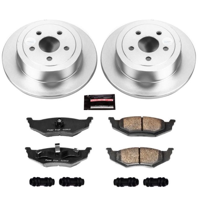 Power Stop 95-00 Chrysler Cirrus Rear Z17 Evolution Geomet Coated Brake Kit