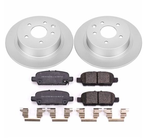 Power Stop 2019 Nissan Sentra Rear Z17 Evolution Geomet Coated Brake Kit