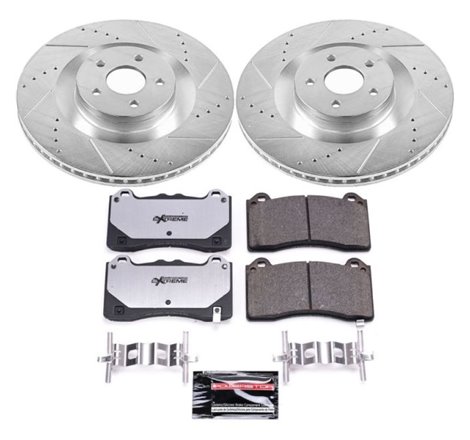 Power Stop 16-18 Ford Focus Front Z26 Street Warrior Brake Kit