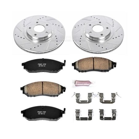 Power Stop 11-14 Nissan Murano Front Z23 Evolution Sport Brake Kit