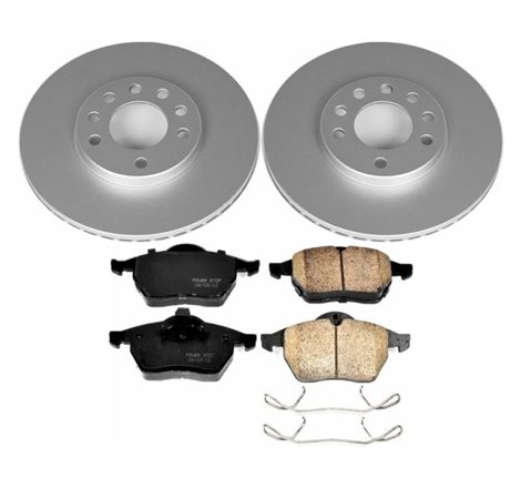 Power Stop 97-98 Saab 900 Front Z23 Evolution Sport Coated Brake Kit