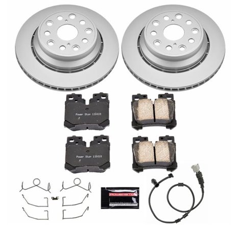 Power Stop 07-09 Lexus LS460 Rear Z17 Evolution Geomet Coated Brake Kit