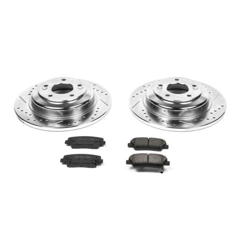 Power Stop 10-16 Hyundai Genesis Coupe Rear Z23 Evolution Sport Brake Kit