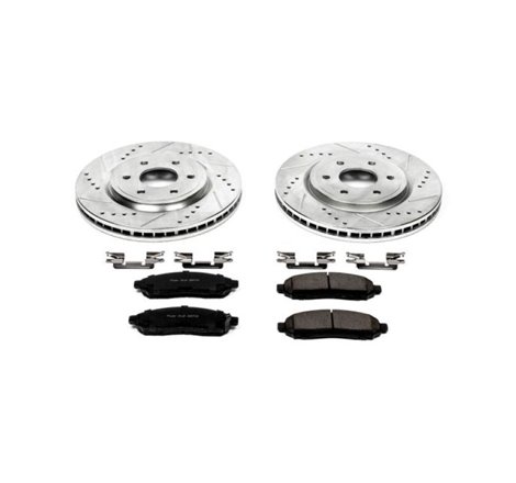 Power Stop 05-18 Nissan Frontier Front Z23 Evolution Sport Brake Kit