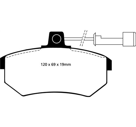 EBC 89-90 Audi 100 Quattro 2.3 Yellowstuff Front Brake Pads