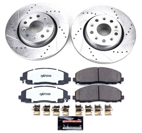 Power Stop 18-19 Jeep Wrangler Front Z36 Truck & Tow Brake Kit