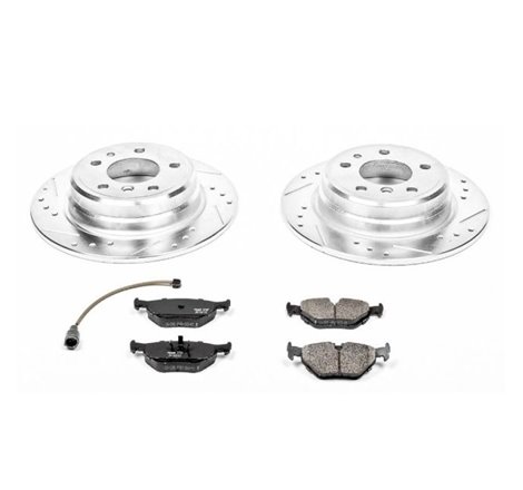 Power Stop 90-95 BMW 525i Rear Z23 Evolution Sport Brake Kit