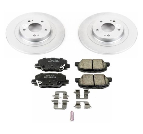 Power Stop 14-18 Mitsubishi Outlander Rear Z17 Evolution Geomet Coated Brake Kit