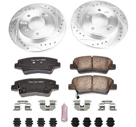 Power Stop 17-19 Hyundai Elantra Rear Z23 Evolution Sport Brake Kit