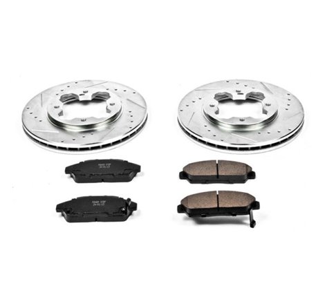 Power Stop 90-93 Honda Accord Front Z23 Evolution Sport Brake Kit