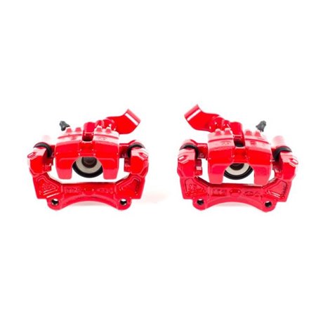 Power Stop 01-05 Mazda Miata Rear Red Calipers w/Brackets - Pair