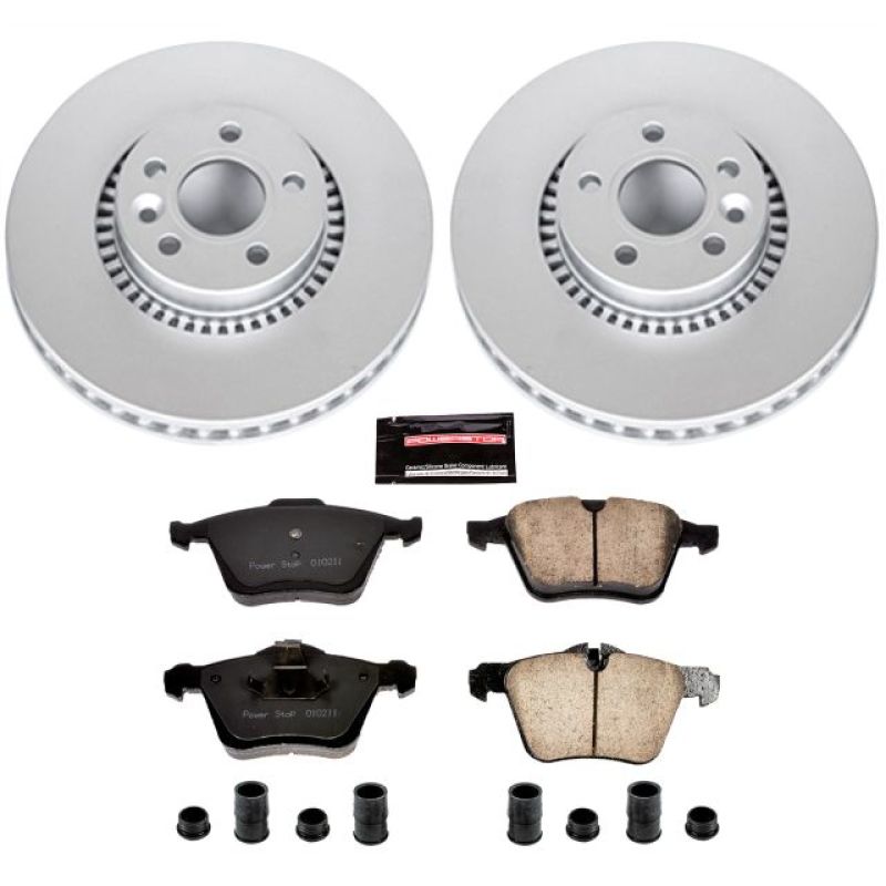 Power Stop 11-14 Volvo S60 Front Z23 Evolution Sport Coated Brake Kit