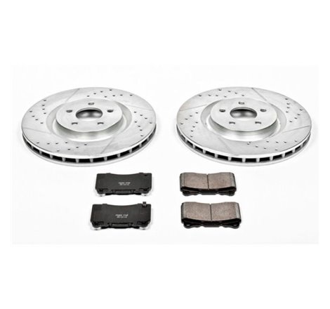 Power Stop 07-14 Ford Mustang Front Z23 Evolution Sport Brake Kit