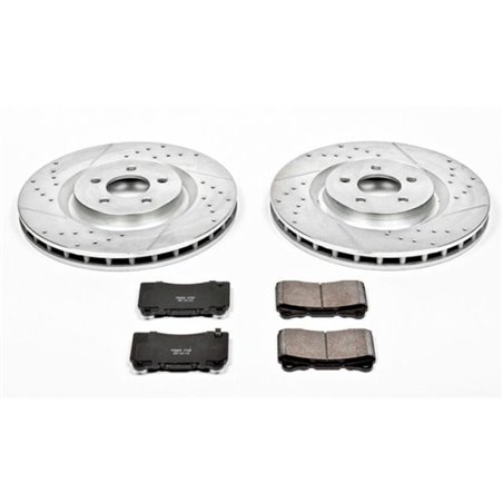 Power Stop 07-14 Ford Mustang Front Z23 Evolution Sport Brake Kit