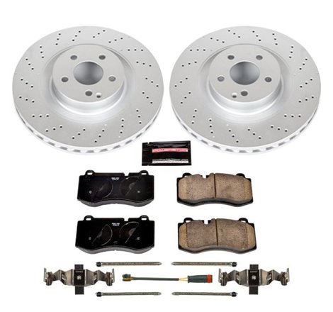 Power Stop 09-14 Mercedes-Benz CL550 Front Z23 Evolution Sport Coated Brake Kit