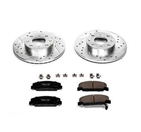 Power Stop 88-89 Honda CRX Front Z23 Evolution Sport Brake Kit