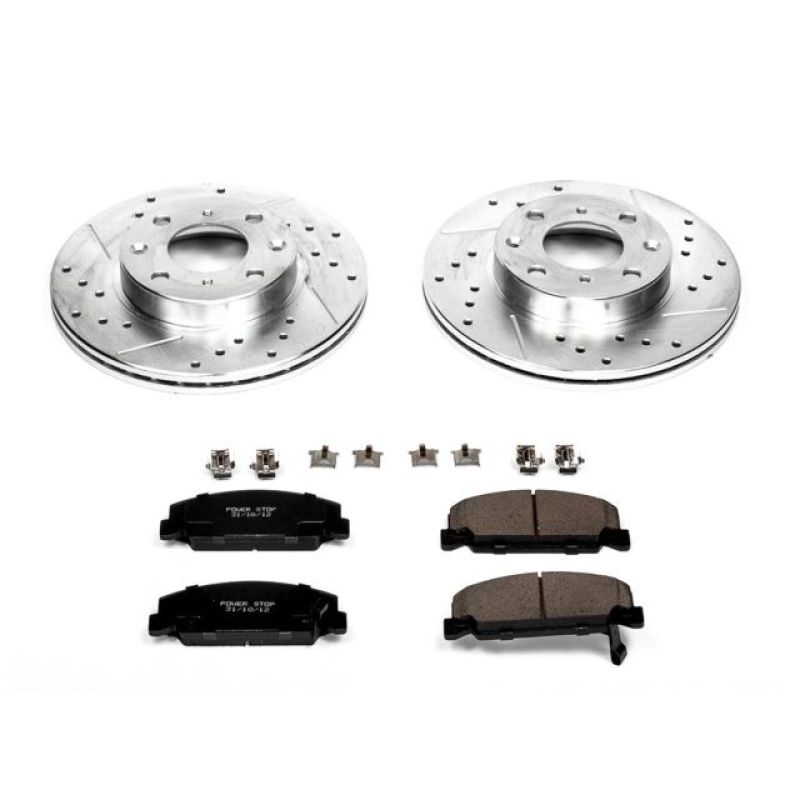 Power Stop 88-89 Honda CRX Front Z23 Evolution Sport Brake Kit