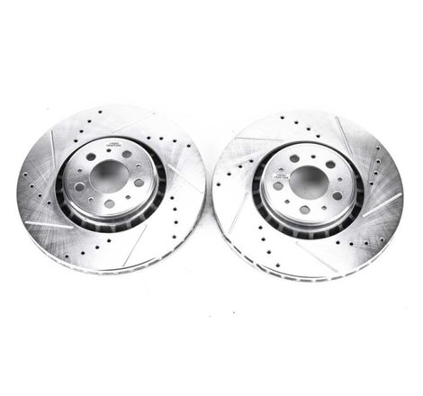 Power Stop 03-14 Volvo XC90 Front Evolution Drilled & Slotted Rotors - Pair