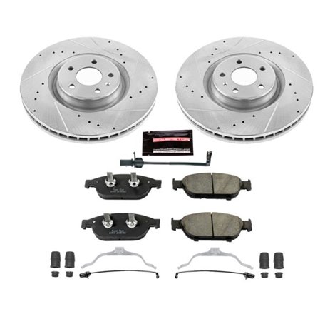 Power Stop 12-16 Audi A6 Quattro Front Z23 Evolution Sport Brake Kit