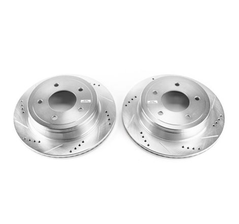 Power Stop 04-07 Ford E-150 Rear Evolution Drilled & Slotted Rotors - Pair